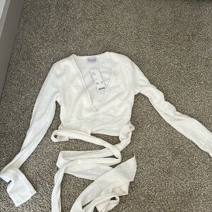 NWT urban outfitters out from under fuzzy wrap top